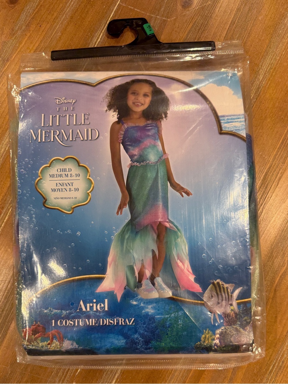 Disney The Little Mermaid Ariel Dress Costume Size Medium 8-10